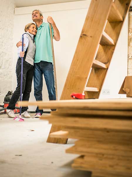 dumping trash wood drywall roofing construction